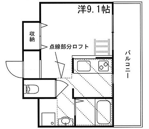 兵庫県高砂市高砂町浜田町１丁目(賃貸マンション1R・5階・23.00㎡)の写真 その2