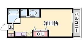 兵庫県姫路市北平野４丁目（賃貸アパート1R・2階・26.49㎡） その2