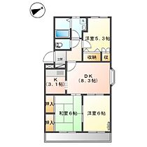 兵庫県姫路市東山（賃貸マンション2LDK・2階・57.33㎡） その2