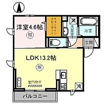 兵庫県揖保郡太子町竹広（賃貸アパート1LDK・2階・42.14㎡） その2