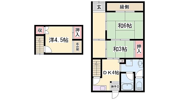 兵庫県姫路市北条１丁目(賃貸一戸建3DK・1階・31.40㎡)の写真 その1