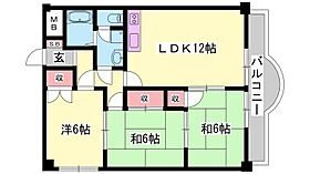 兵庫県加古川市尾上町旭３丁目（賃貸マンション3LDK・2階・63.63㎡） その2