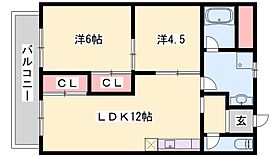 兵庫県相生市向陽台（賃貸アパート2LDK・2階・52.17㎡） その2