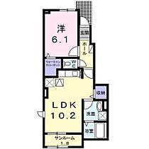 兵庫県姫路市東山（賃貸アパート1LDK・1階・44.02㎡） その2