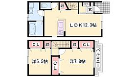 兵庫県加古川市野口町良野（賃貸アパート2LDK・1階・66.44㎡） その2