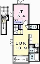 兵庫県相生市山手２丁目（賃貸アパート1LDK・2階・41.30㎡） その2