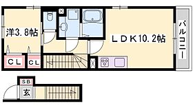 兵庫県三木市宿原（賃貸アパート1LDK・2階・41.27㎡） その2