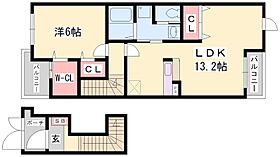 兵庫県姫路市網干区坂上（賃貸アパート1LDK・2階・51.13㎡） その2