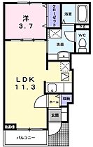 兵庫県相生市赤坂１丁目（賃貸アパート1LDK・1階・37.13㎡） その2