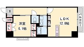 兵庫県姫路市博労町（賃貸マンション1LDK・2階・52.29㎡） その2