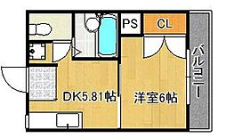間取図画像 1DK
