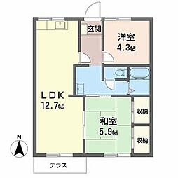ガーデンハイツ緑ケ丘Ｃ，Ｄ 1階