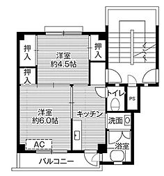ビレッジハウス小坂2号棟 2階