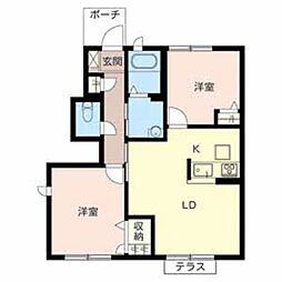 間取図画像 2LDK