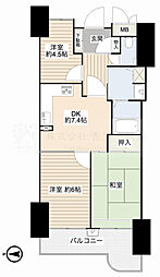 ふぁみーゆ寝屋川セントラルパークA棟 3DKの間取図画像