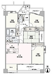 サークコート大濠公園駅 4LDKの間取図画像