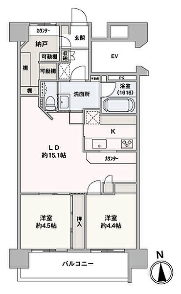間取りを拡大表示