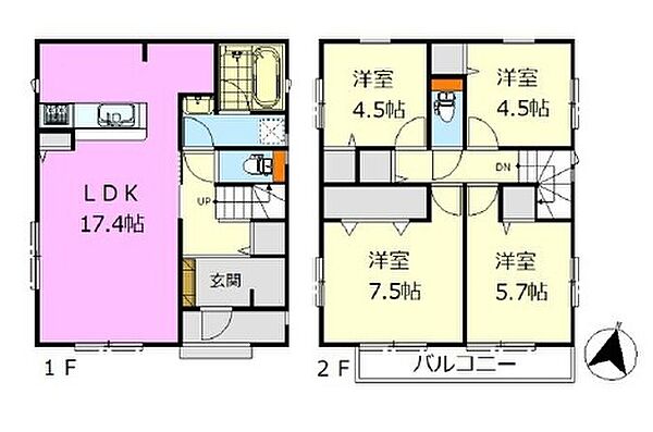 間取りを拡大表示