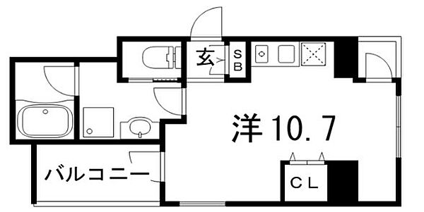 ワコーレ三宮ランドマークシティ ｜兵庫県神戸市中央区磯辺通２丁目(賃貸マンション1LDK・3階・30.01㎡)の写真 その2