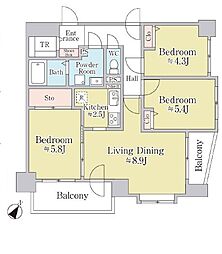 間取図画像 3LDK
