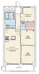 間取図画像 2SLDK