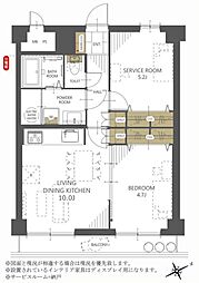 ライオンズマンション澄川 1SLDKの間取図画像