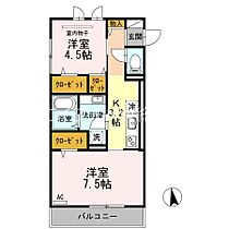 岡山県総社市門田（賃貸アパート2K・2階・42.00㎡） その2