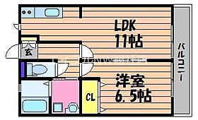 岡山県倉敷市中島（賃貸アパート1LDK・2階・40.74㎡） その2