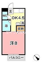 岡山県倉敷市連島町西之浦（賃貸アパート1K・2階・26.49㎡） その2