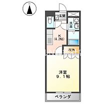 岡山県倉敷市中畝9丁目（賃貸アパート1K・1階・30.96㎡） その2