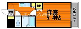 岡山県倉敷市玉島（賃貸マンション1K・4階・25.60㎡） その2