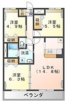 岡山県倉敷市中島（賃貸アパート3LDK・2階・70.00㎡） その2