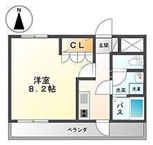 岡山県倉敷市福島（賃貸アパート1K・1階・27.30㎡） その2