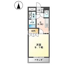 岡山県倉敷市中畝9丁目（賃貸アパート1K・2階・30.96㎡） その2