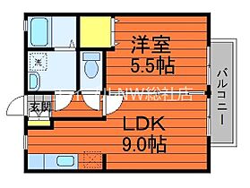 岡山県倉敷市大島（賃貸アパート1LDK・2階・34.78㎡） その2