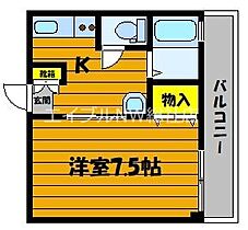 岡山県倉敷市稲荷町（賃貸マンション1K・3階・23.00㎡） その2