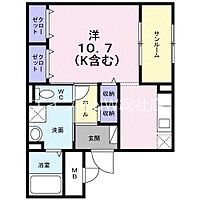 岡山県倉敷市川西町（賃貸マンション1R・1階・38.91㎡） その2