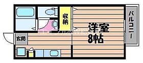 岡山県倉敷市西中新田（賃貸アパート1K・2階・27.08㎡） その2