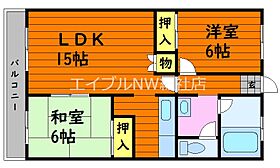 岡山県倉敷市児島下の町1丁目（賃貸マンション2LDK・3階・62.00㎡） その2