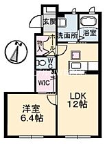 岡山県倉敷市四十瀬（賃貸アパート1LDK・1階・44.40㎡） その2