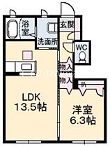 岡山県倉敷市中畝8丁目（賃貸アパート1LDK・1階・46.59㎡） その2