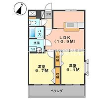 岡山県倉敷市真備町川辺（賃貸アパート2LDK・1階・51.66㎡） その2