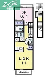 JR山陽本線 新倉敷駅 徒歩20分 2階/-
