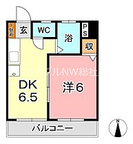 岡山県倉敷市松島（賃貸マンション1DK・3階・27.30㎡） その2