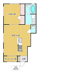 間取図画像 1LDK