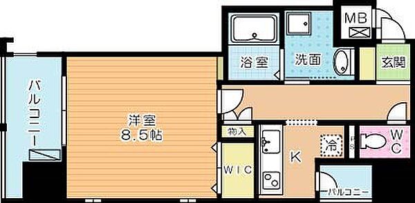 アースコートY’sシティ片野新町 1304｜福岡県北九州市小倉北区片野新町２丁目(賃貸マンション1K・13階・32.85㎡)の写真 その2