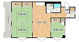 オアシス若園III 3階