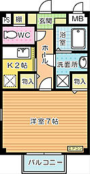 ヴィラージュD 2階