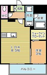 間取図画像 1LDK
