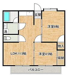 間取図画像 2LDK